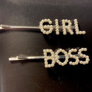 Hair Clips Girl Boss